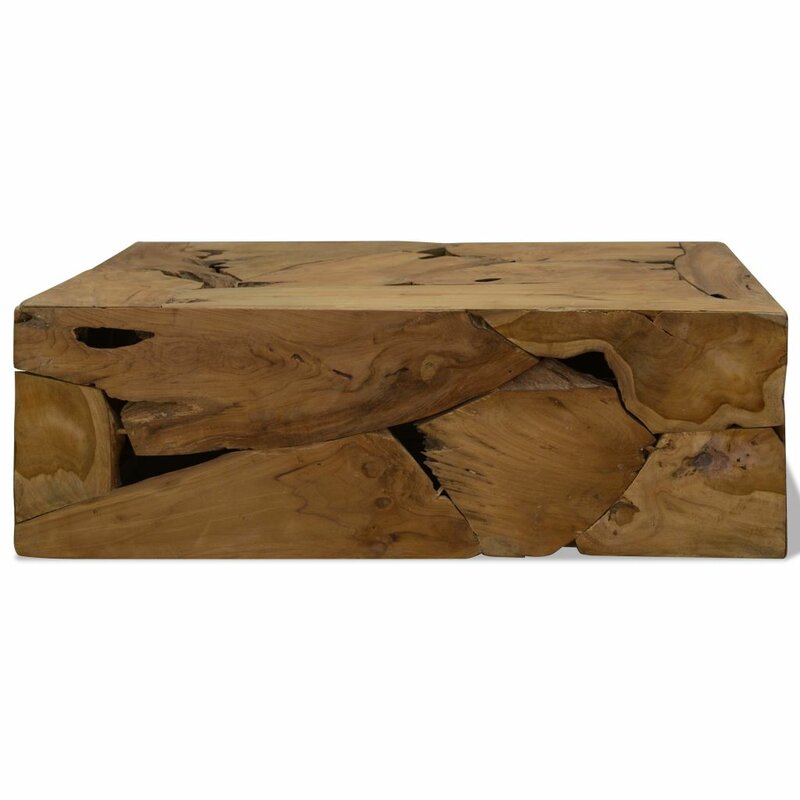 Rea Solid Wood Drum Coffee Table Wayfair