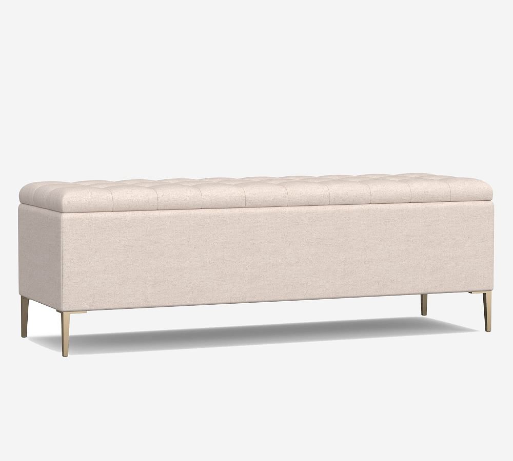 Anya Tufted Upholstered Storage Bench, Performance ...