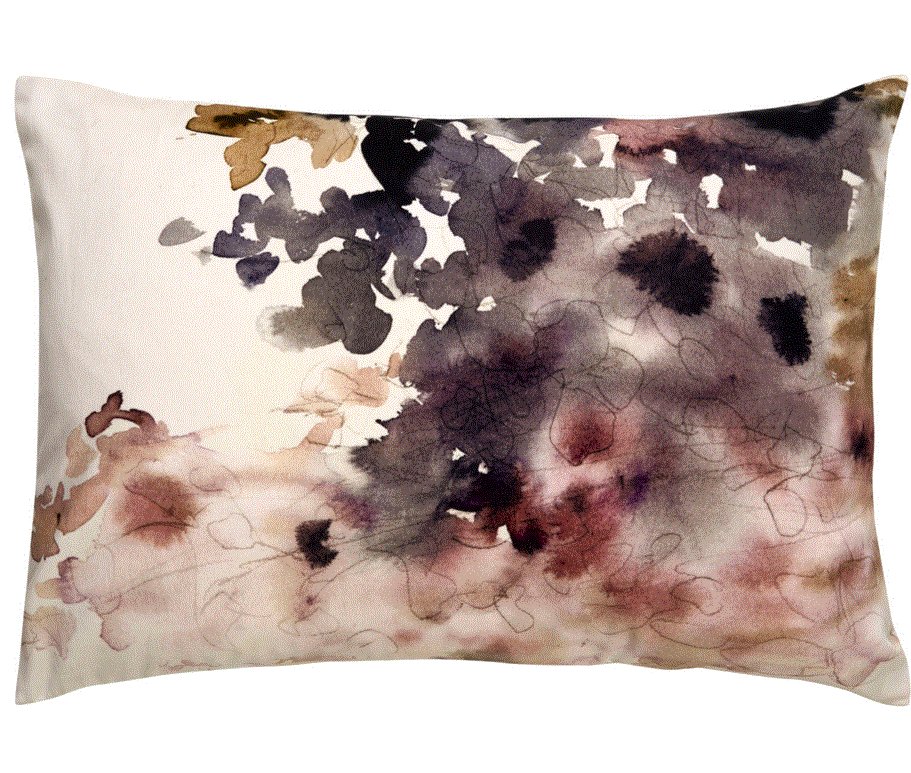 watercolor lumbar pillow