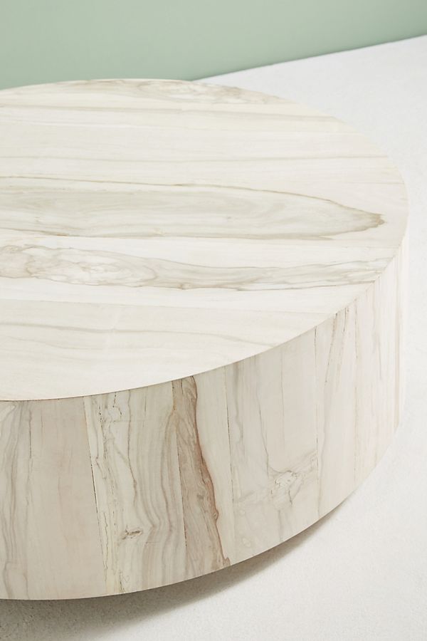 swirled drum coffee table