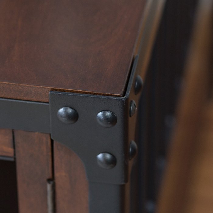 boomer & george newport ii pet crate end table