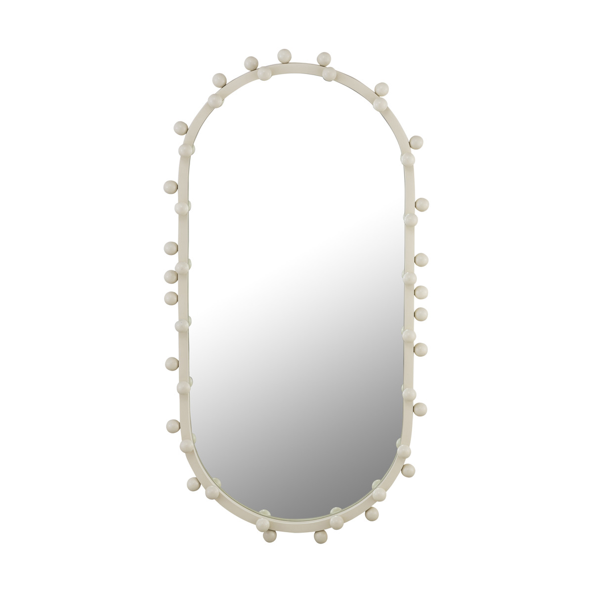 Bubbles Ivory Large Oval Wall Mirror Maren Home Havenly