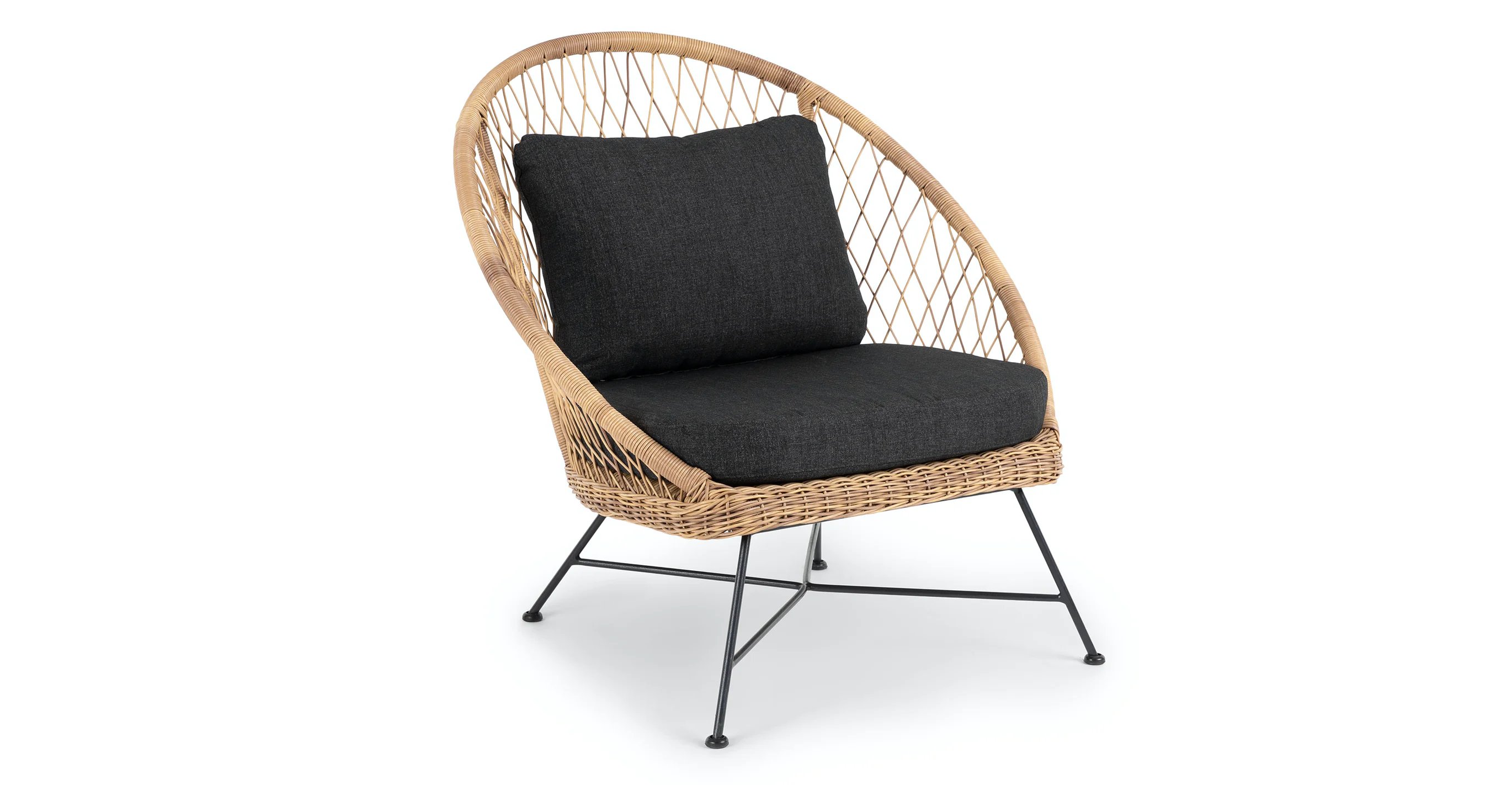 aeri lily white lounge chair