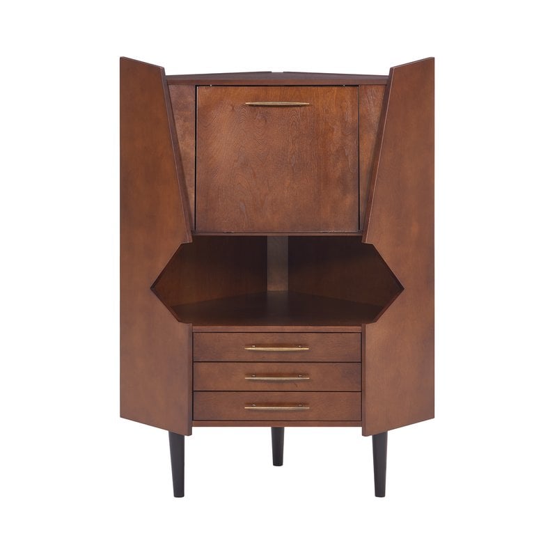 Hester Corner Bar Cabinet Wayfair Havenly