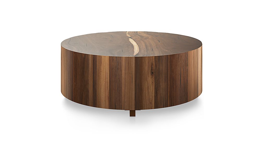 dillon natural yukas round wood coffee table