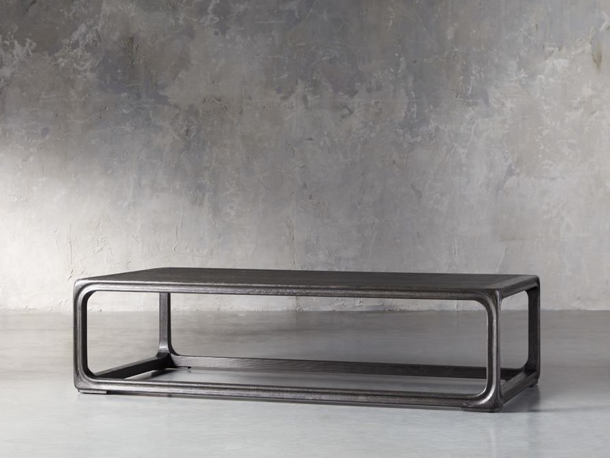 Bertogne Coffee Table in Wood Black Ebony Arhaus Havenly
