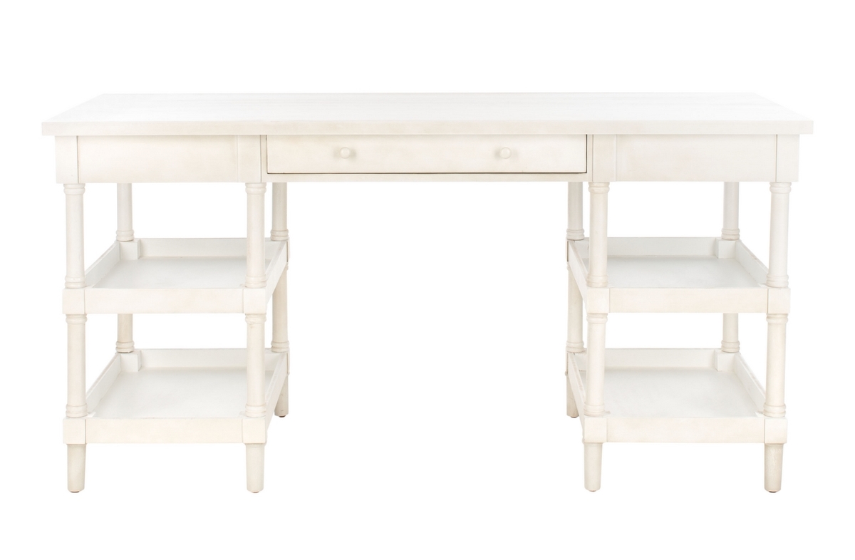 Dixon Desk - White Wash - Arlo Home - Arlo Home | Havenly