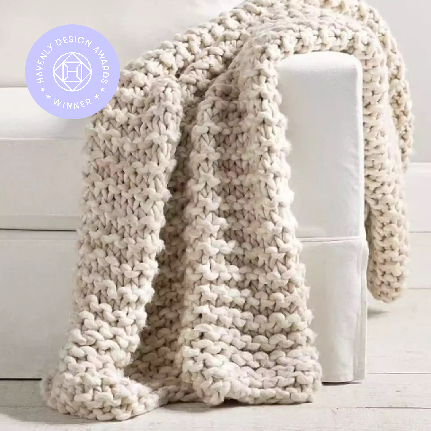 Pottery Barn Chunky Knit Throw