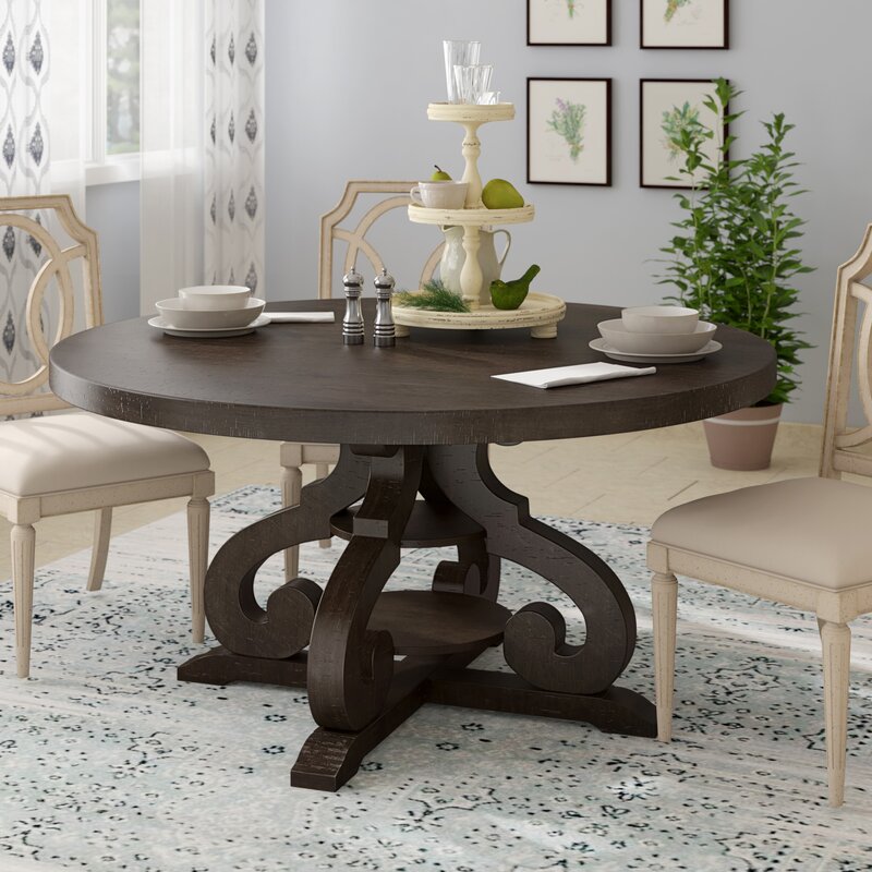 Kenworthy solid deals wood dining table