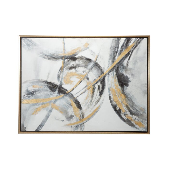 Abstract Picture Frame Painting Print On Canvas Wayfair Havenly