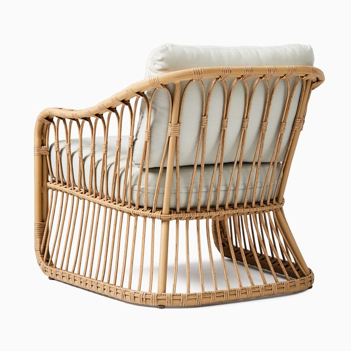 Tulum Lounge Chair, S/2, Natural Rattan - West Elm | Havenly