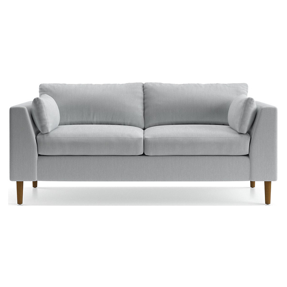 Avondale Wood Leg Apartment Sofa Crate and Barrel Havenly