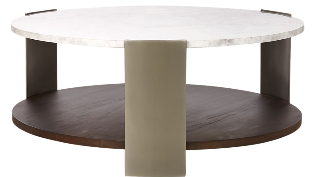 Beret Marble 2 Tier Coffee Table Cb2 Havenly