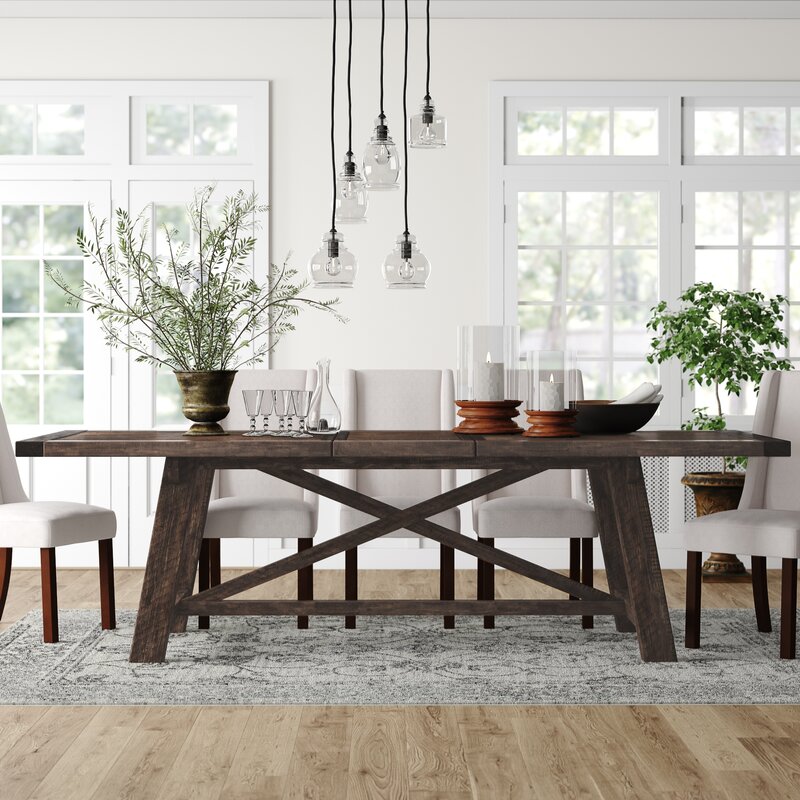 huntingdon acacia solid wood dining table