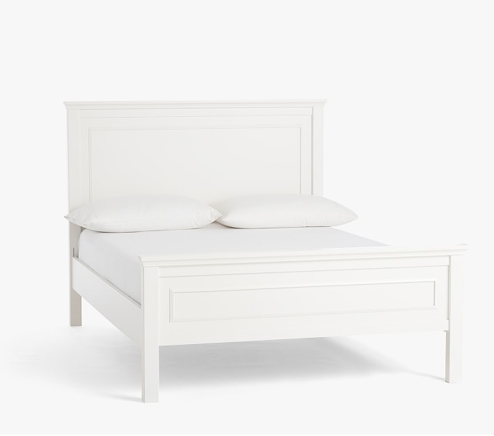 Fillmore Low Footboard Bed, Full, Simply White Pottery Barn Kids Havenly