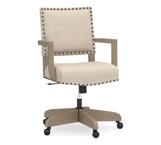 manchester upholstered swivel desk chair