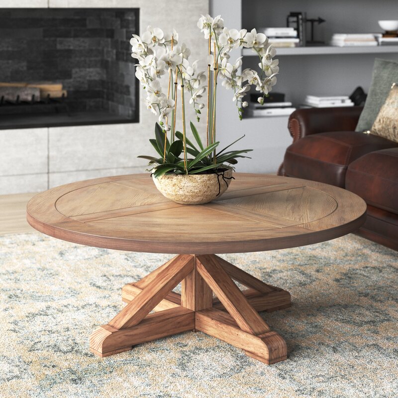 burlington pedestal coffee table