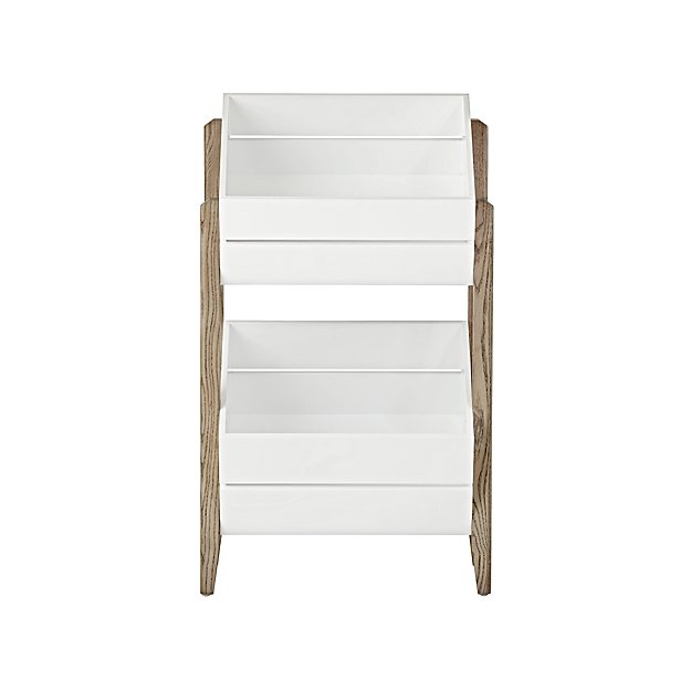 Wrightwood Grey and White Toy Storage Crates Crate and Barrel Havenly