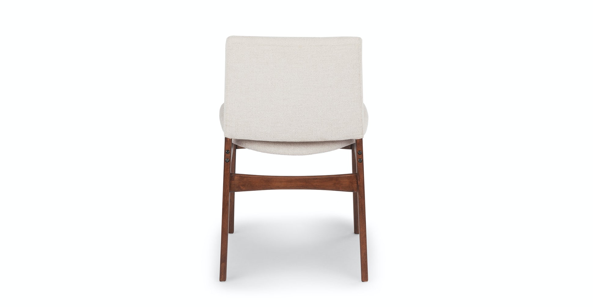 Walnut & Chalk Gray Fabric Dining Chair, Nosh