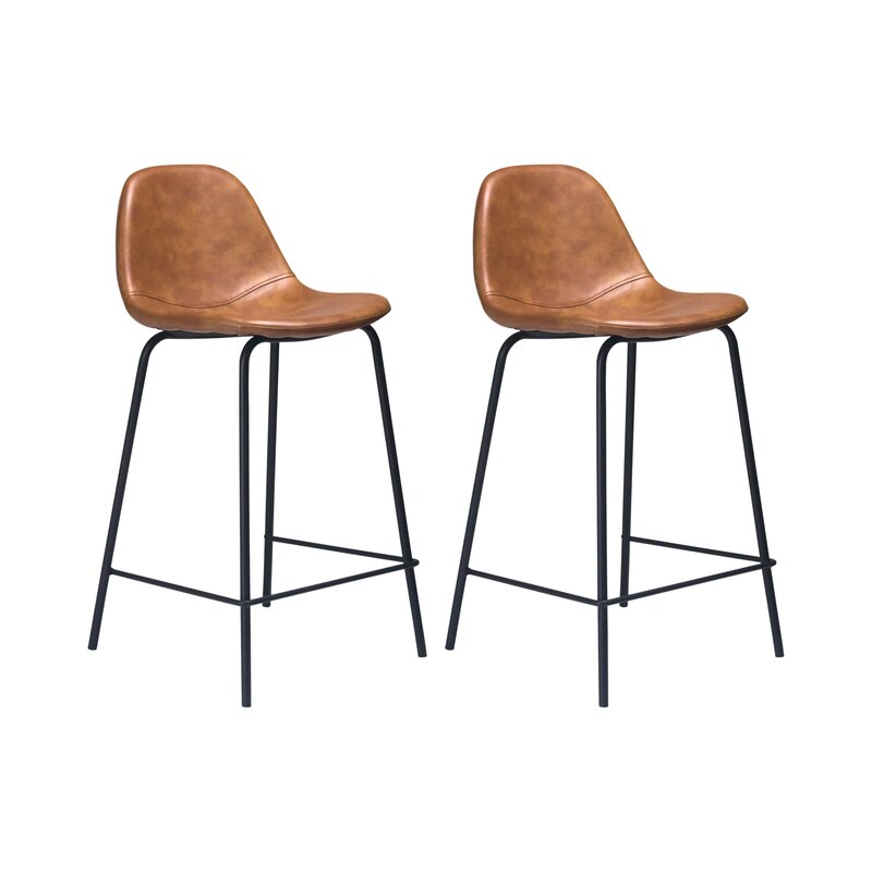 wayfair faux leather bar stools