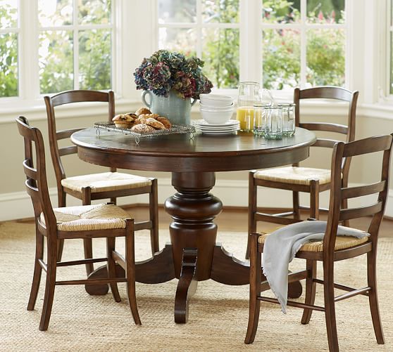 pottery barn tivoli extending pedestal dining table