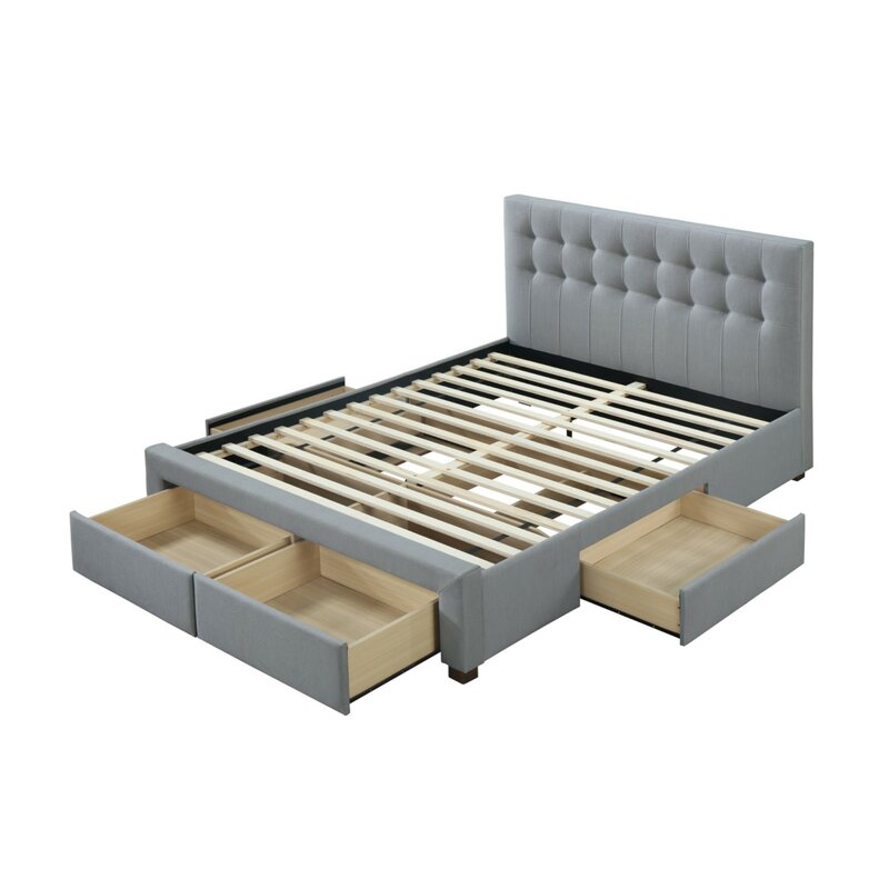 Morrilton upholstered storage platform outlet bed