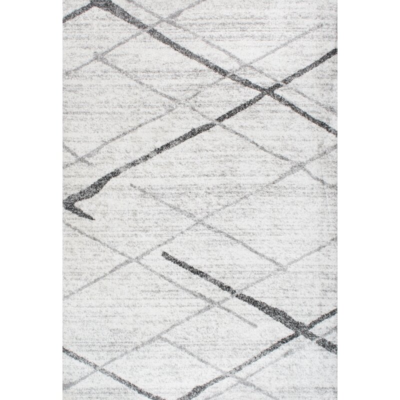 Mcphee Geometric Gray Area Rug Wayfair Havenly