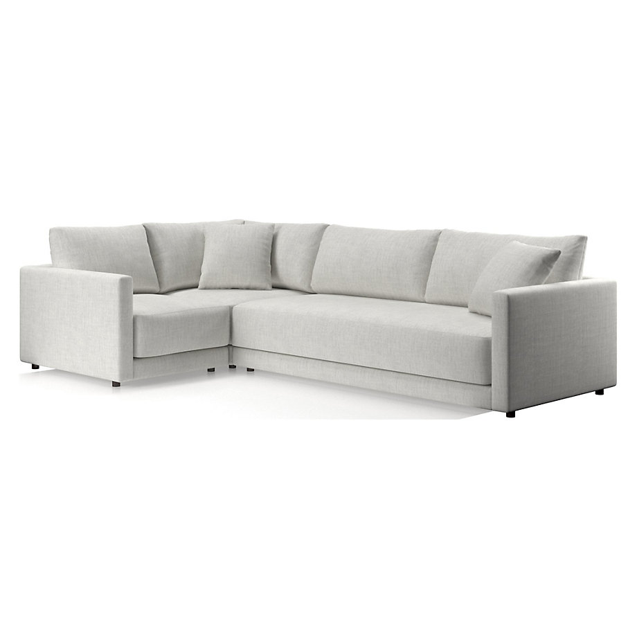 Gather 3Piece Bench Sectional Tribute Sterling Crate and Barrel