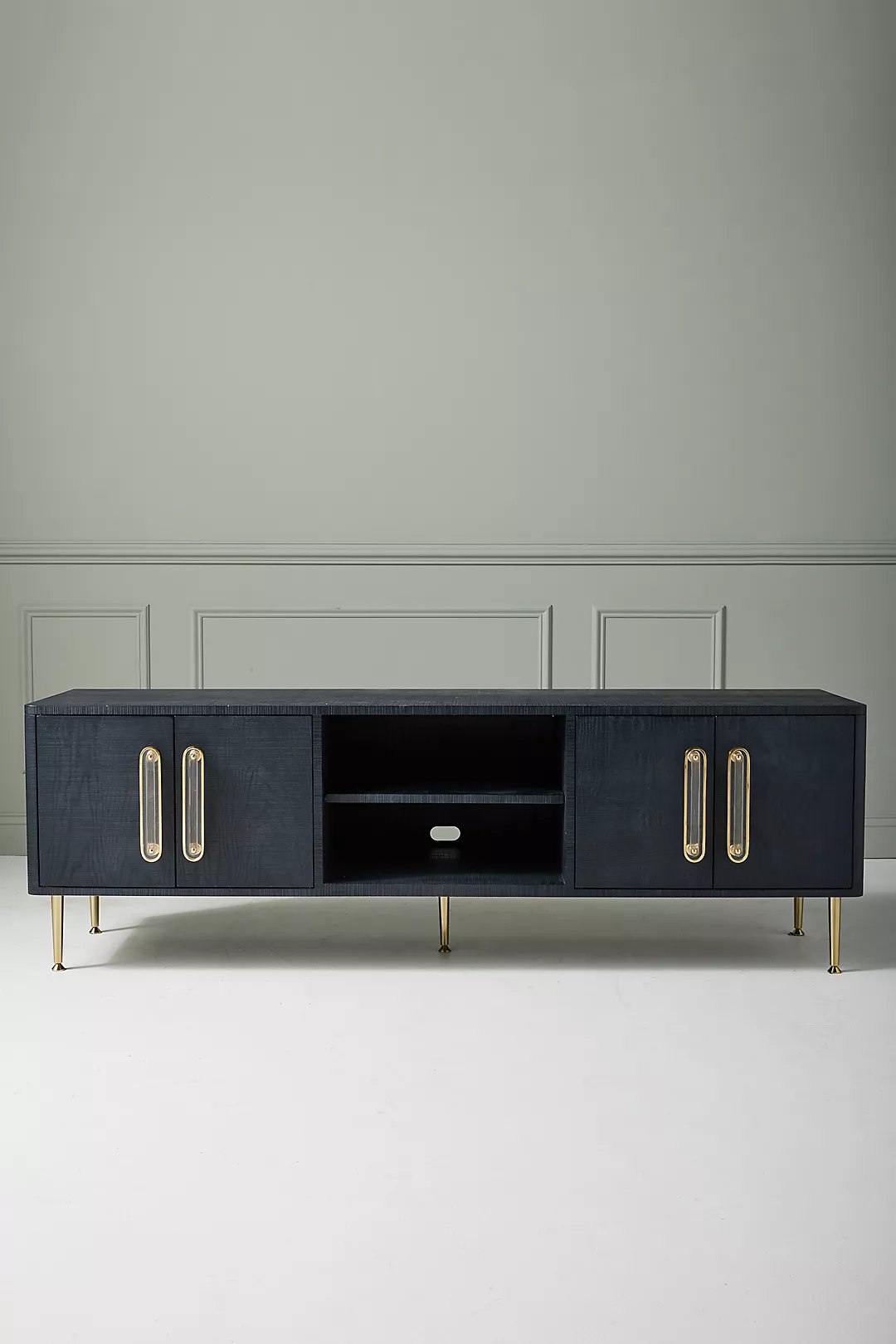 Odetta Media Console, Indigo Anthropologie Havenly