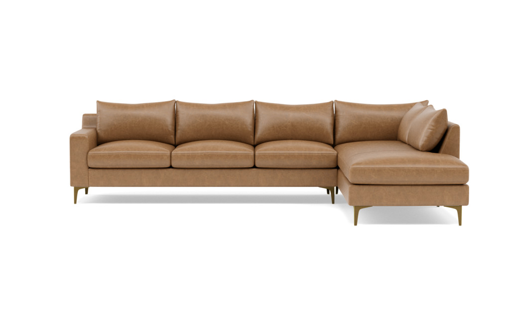 sloan leather sofa 79 palomino matte black 2700