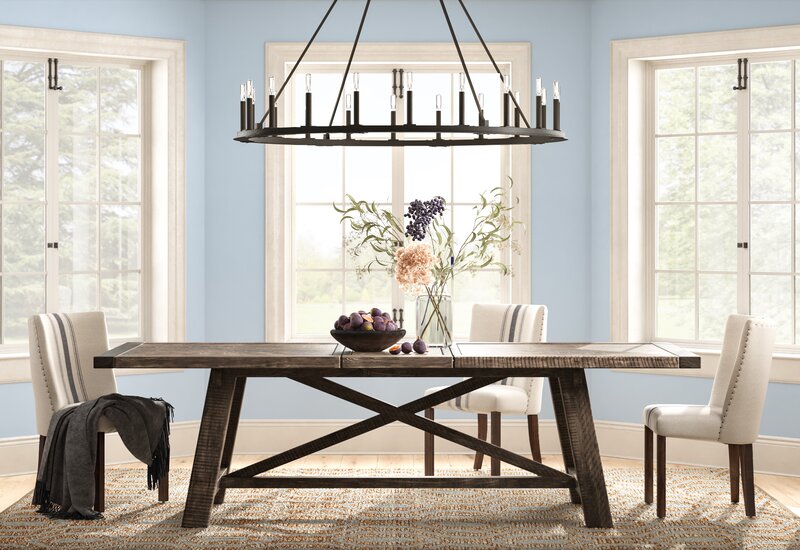 huntingdon acacia solid wood dining table