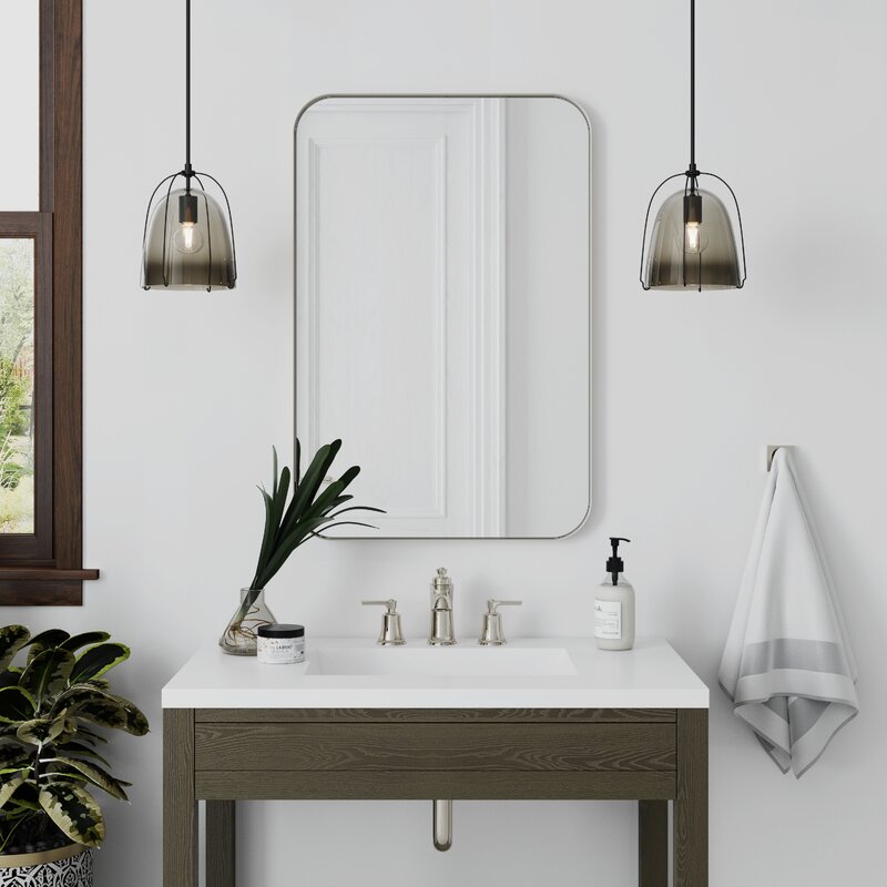 weeksville modern and contemporary bathroom / vanity mirror