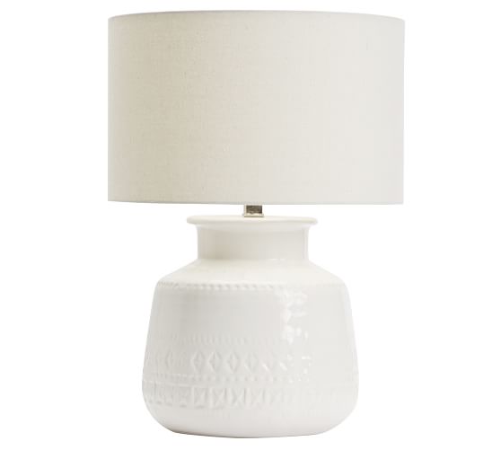 Jamie Young Emma Ceramic Round Table, Jamie Young Studio Table Lamp