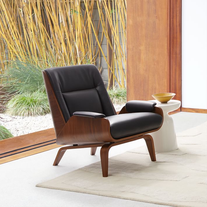 Paulo Bent Lounge Chair Parc Leather Black West Elm - West Elm Leather Recliner Paulo Bent Lounge Chair Parc Leather Black West Elm - West Elm Leather Recliner