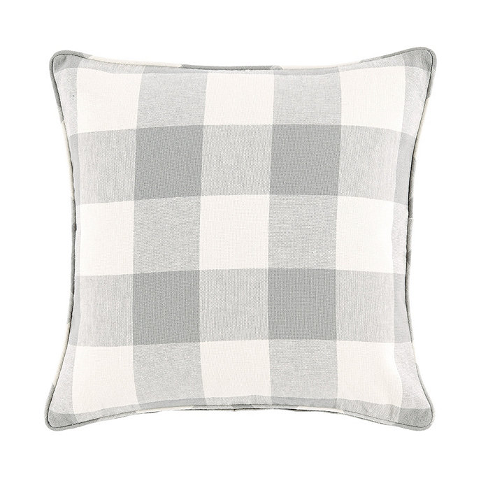 Buffalo Check Pillow Cover Gray - Ballard Designs | Havenly