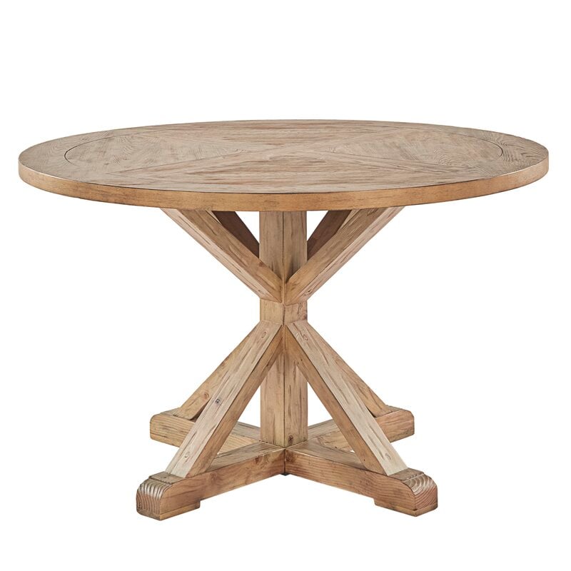 Abasi Pedestal Dining Table Wayfair Havenly