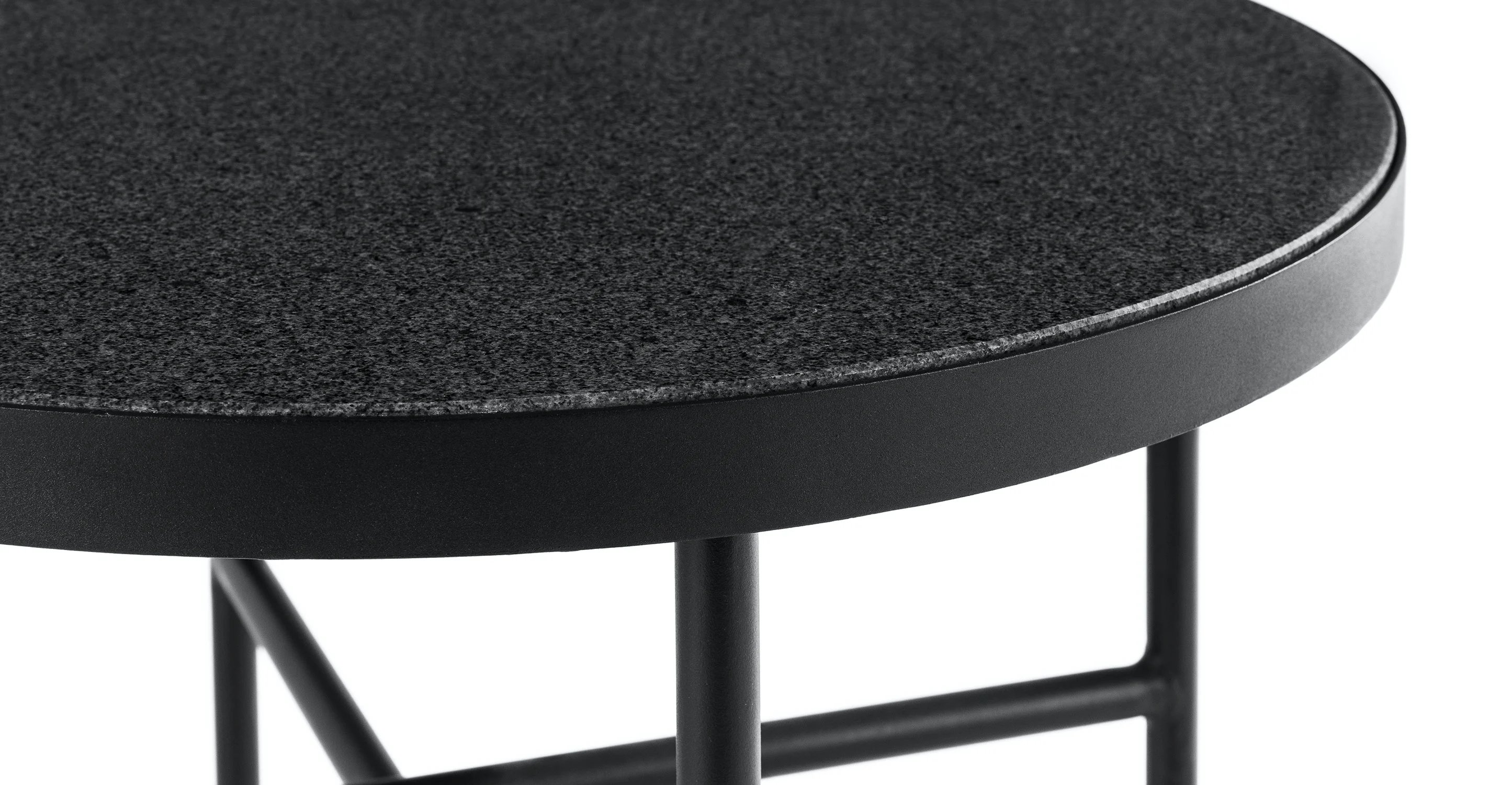 Gera Black Granite 24" Side Table Article