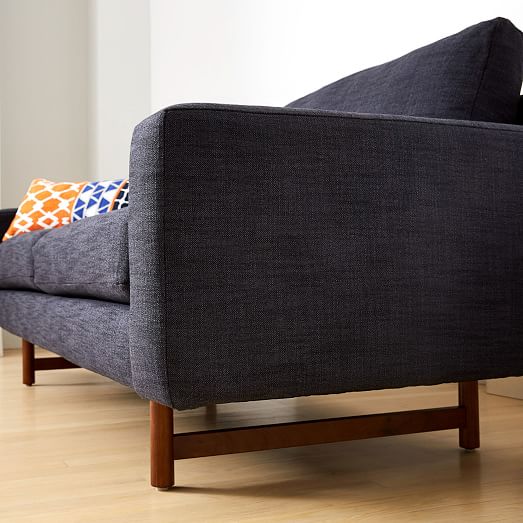 Eddy 74 Sofa Yarn Dyed Linen Weave Indigo West Elm Havenly Eddy 74 Sofa Yarn Dyed Linen Weave, Eddy West Furniture Company
