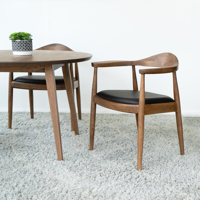 Kuo Solid Wood Dining Chair Wayfair Havenly