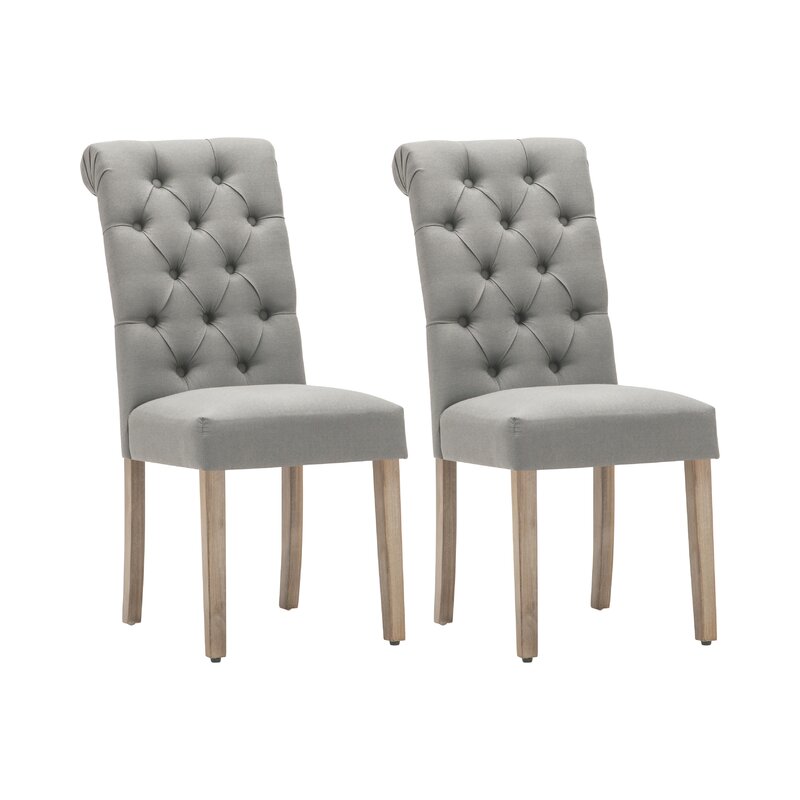 Bushey roll top upholstered dining online chair