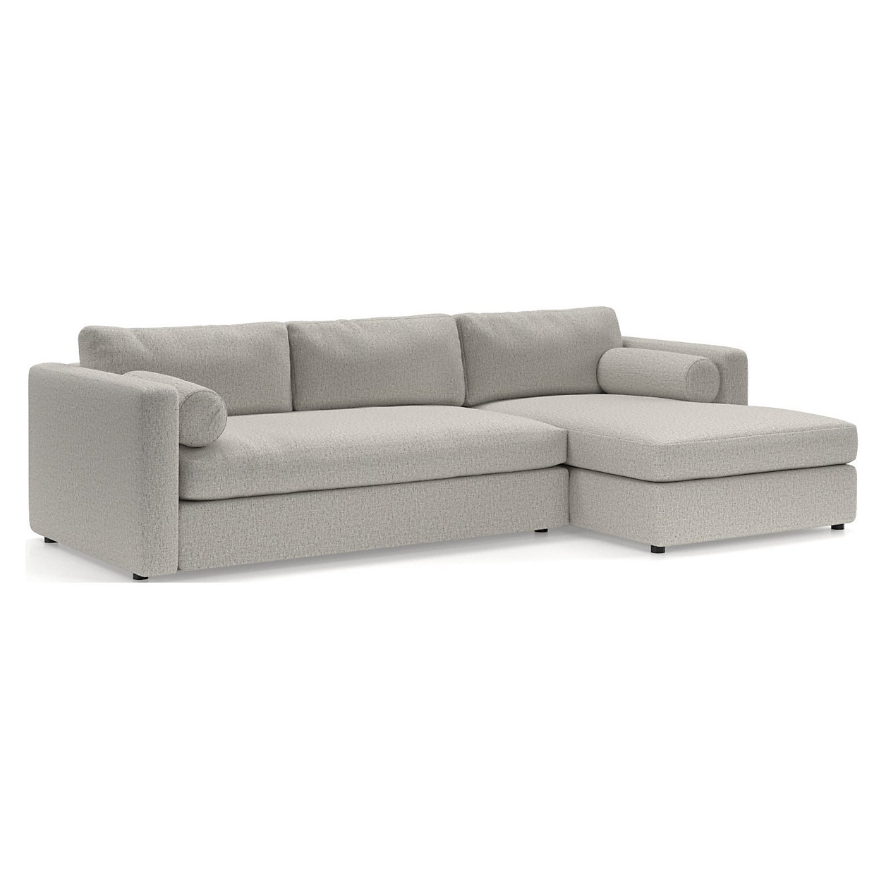 Aris Deep 2Piece RightArm Chaise Sectional Sofa Crate and Barrel Havenly