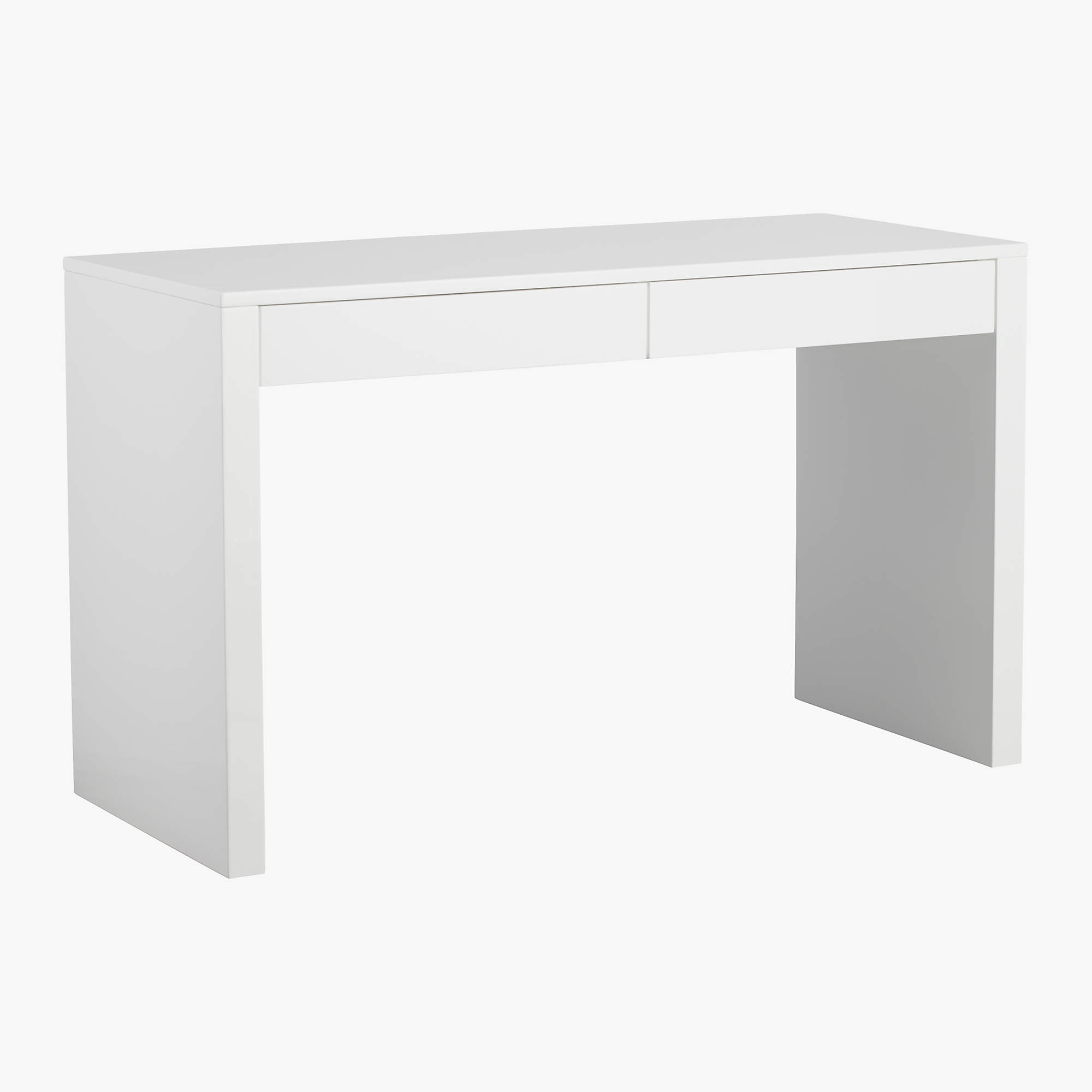 cb2 runway desk white