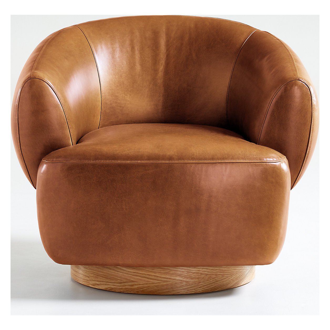 Merrick leather swivel chair discount
