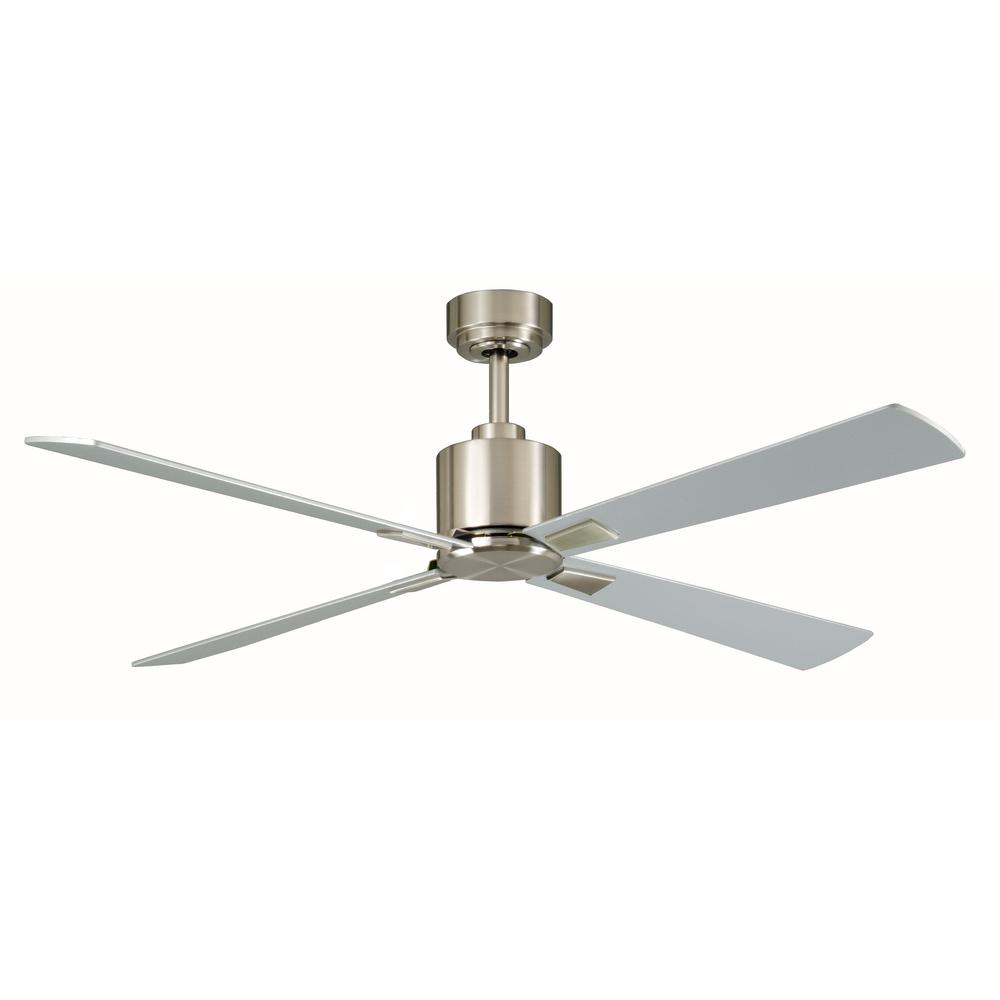 Aire A Minka Group Design Intensity 52 In Indoor Brushed Nickel Ceiling Fan With Remote Control Home Depot