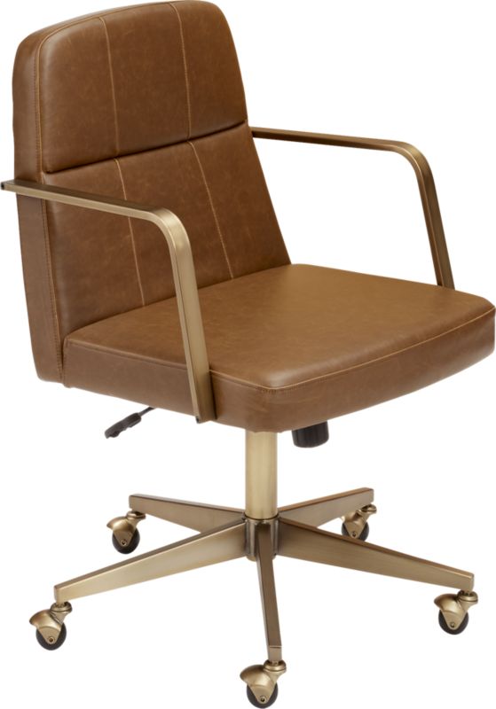 draper faux leather office chair