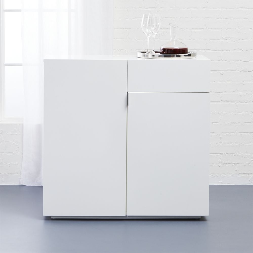 Swig white mini bar CB2 Havenly