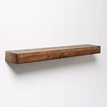 Reclaimed Wood Floating Shelf- 4Ft, Reclaimed Pine - West Elm