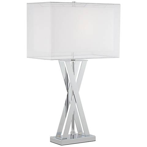 Possini Euro Proxima Double Shade, Possini Euro Design Asymmetry Table Lamp
