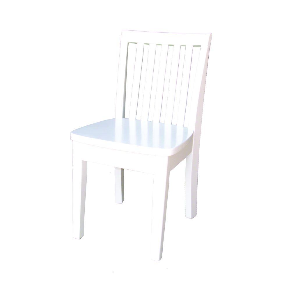 kids white wooden chair