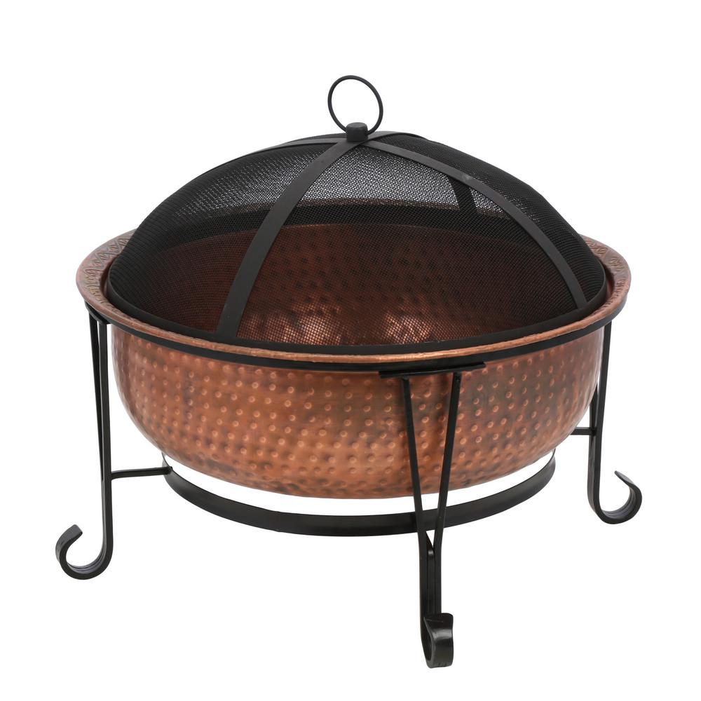 Cobraco Vintage Copper Brown Fire Pit Home Depot Havenly
